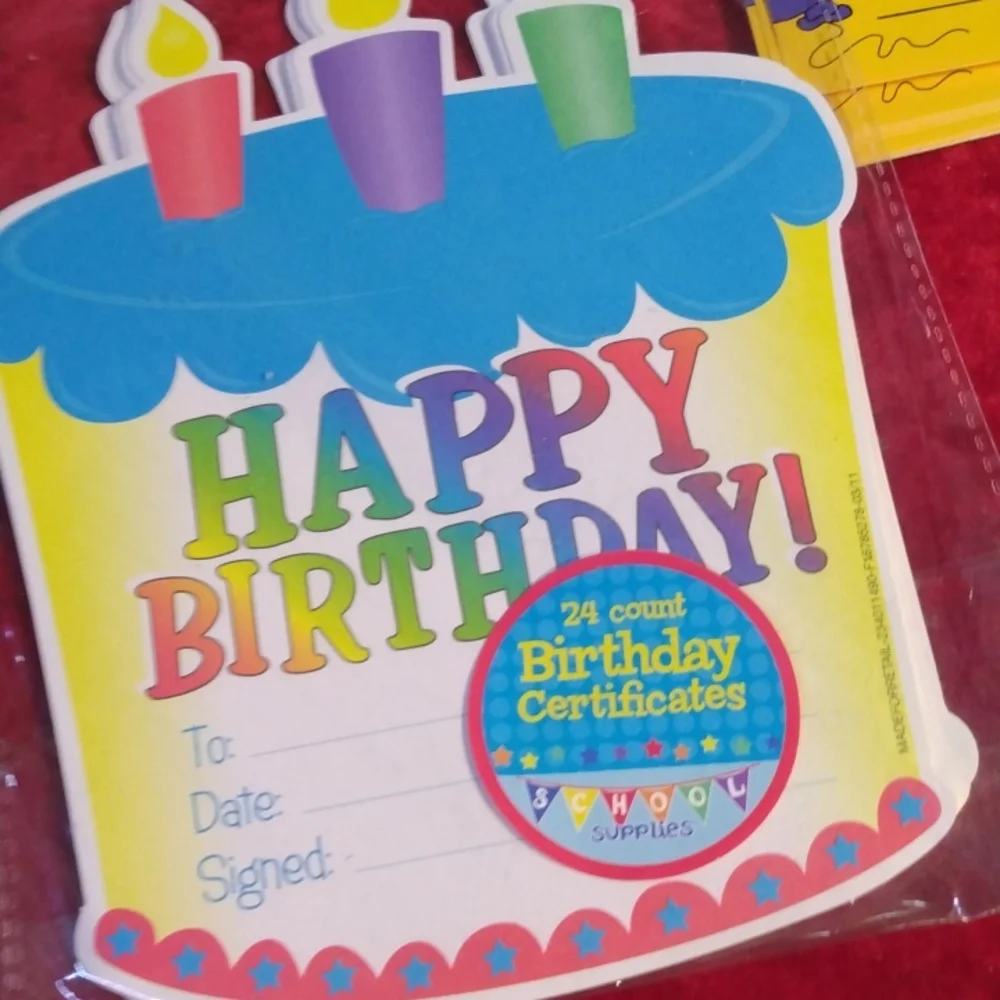 Happy birthday certificate lot!!!¡!!